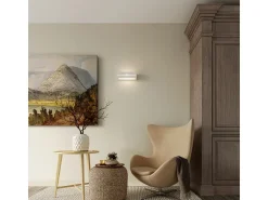 Sale Sollux Lighting Lámparas de pared Solara line moderno de cerámica - 1 fuentes luminosas 4000K - L.32,5 x A.9,5 cm - Blanco