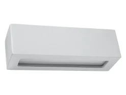 Sollux Lighting Aplique Para Pared^Lámparas de pared Solara moderno de cerámica/vidrio - 1 fuentes luminosas 3000K - L.32,5 x A.9,5 cm - Gris