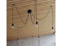 Sollux Lighting Aplique Para Pared^Lámparas de pared Speis desván de tela/acero - 1 fuentes luminosas 4000K - L.8 x A.100 cm - Negro