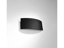 Sollux Lighting Aplique Para Pared^Lámparas de pared Terrium moderno de acero - 2 fuentes luminosas 3000K - L.34 x A.14 cm - Negro