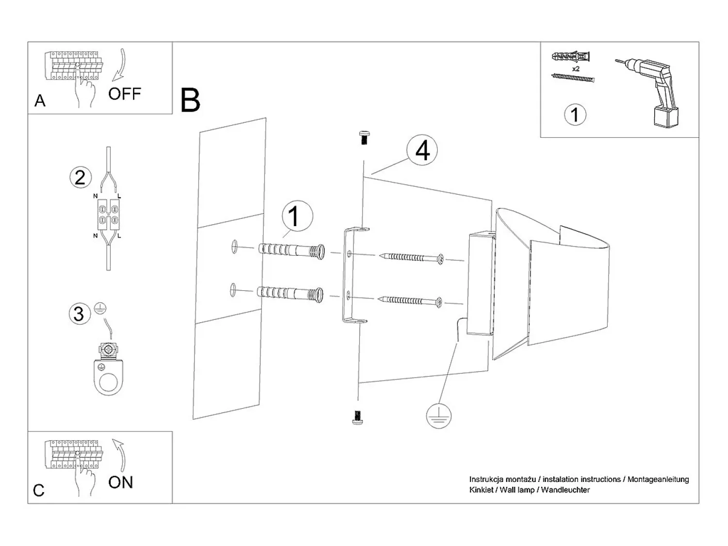 Sollux Lighting Aplique Para Pared^Lámparas De Pared Toni Moderno De Acero - 1 Fuentes Luminosas - L.12 X A.12 Cm - Blanco