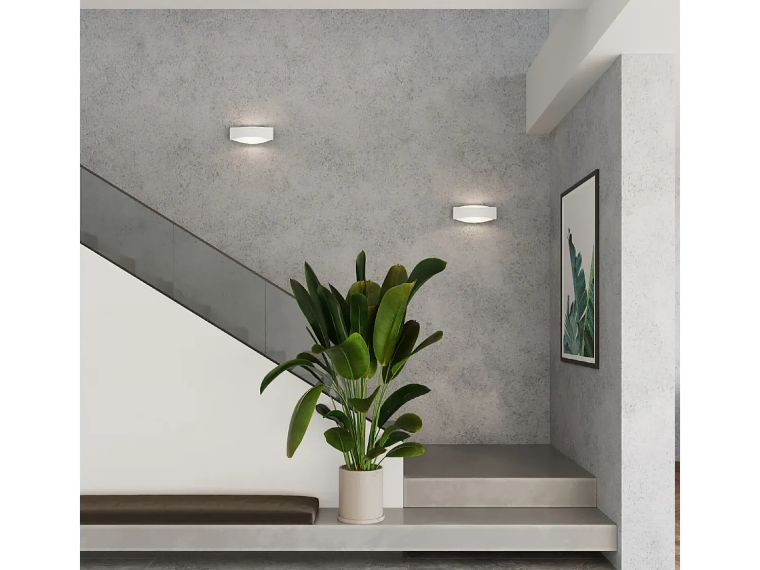 Sollux Lighting Aplique Para Pared^Lámparas De Pared Toni Moderno De Acero - 1 Fuentes Luminosas - L.12 X A.12 Cm - Blanco