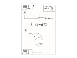 Sollux Lighting Aplique Para Pared^Lámparas de pared Torix moderno de cerámica - 1 fuentes luminosas 3000K - L.17 x A.14,5 cm - Blanco