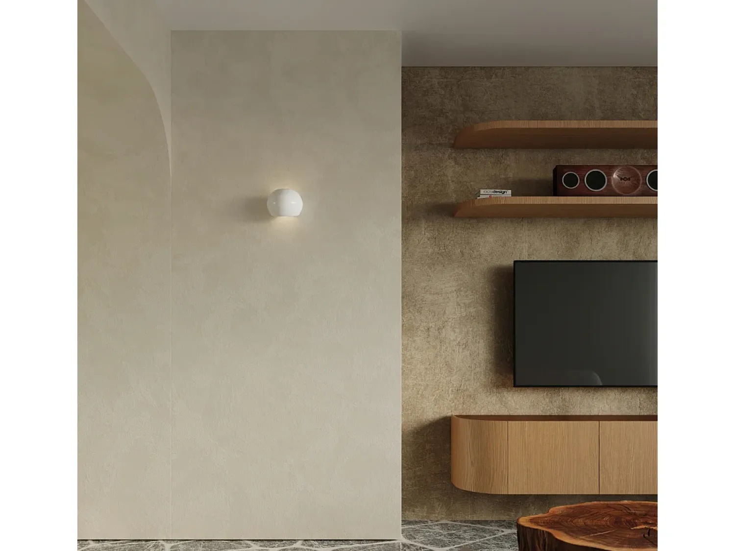 Sollux Lighting Aplique Para Pared^Lámparas de pared Torix moderno de cerámica - 1 fuentes luminosas 3000K - L.17 x A.14,5 cm - Blanco