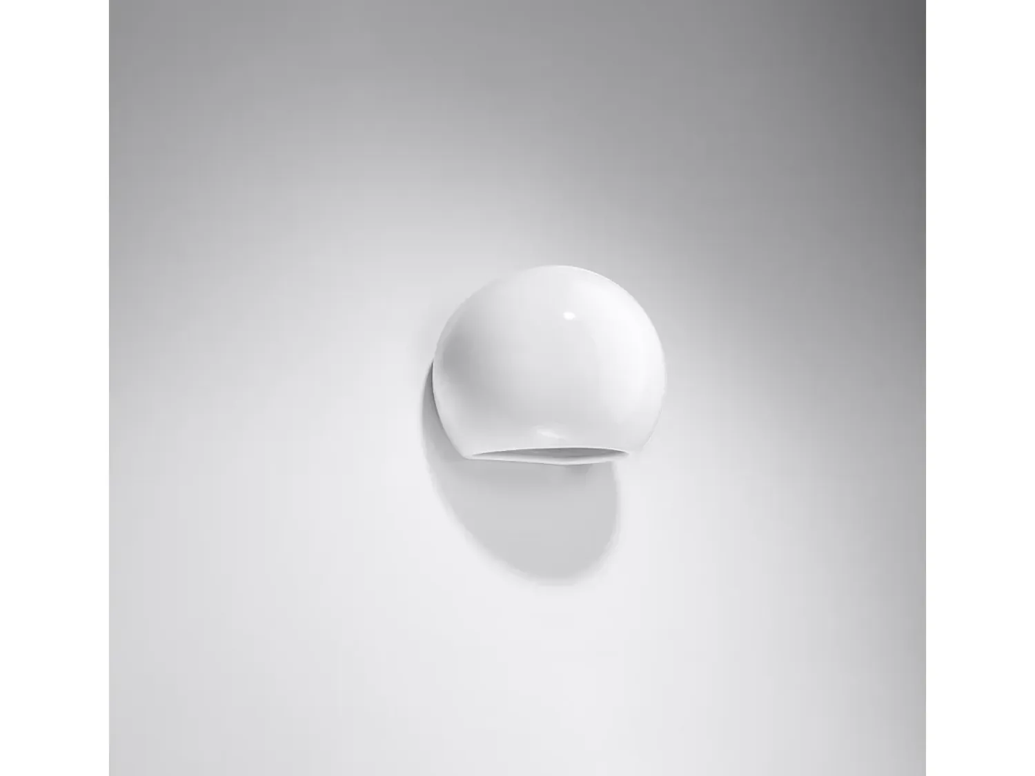 Sollux Lighting Aplique Para Pared^Lámparas de pared Torix moderno de cerámica - 1 fuentes luminosas 3000K - L.17 x A.14,5 cm - Blanco