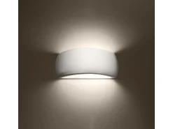 Sollux Lighting Aplique Para Pared^Lámparas de pared Torow moderno de cerámica - 1 fuentes luminosas 4000K - L.32 x A.13,5 cm - Blanco