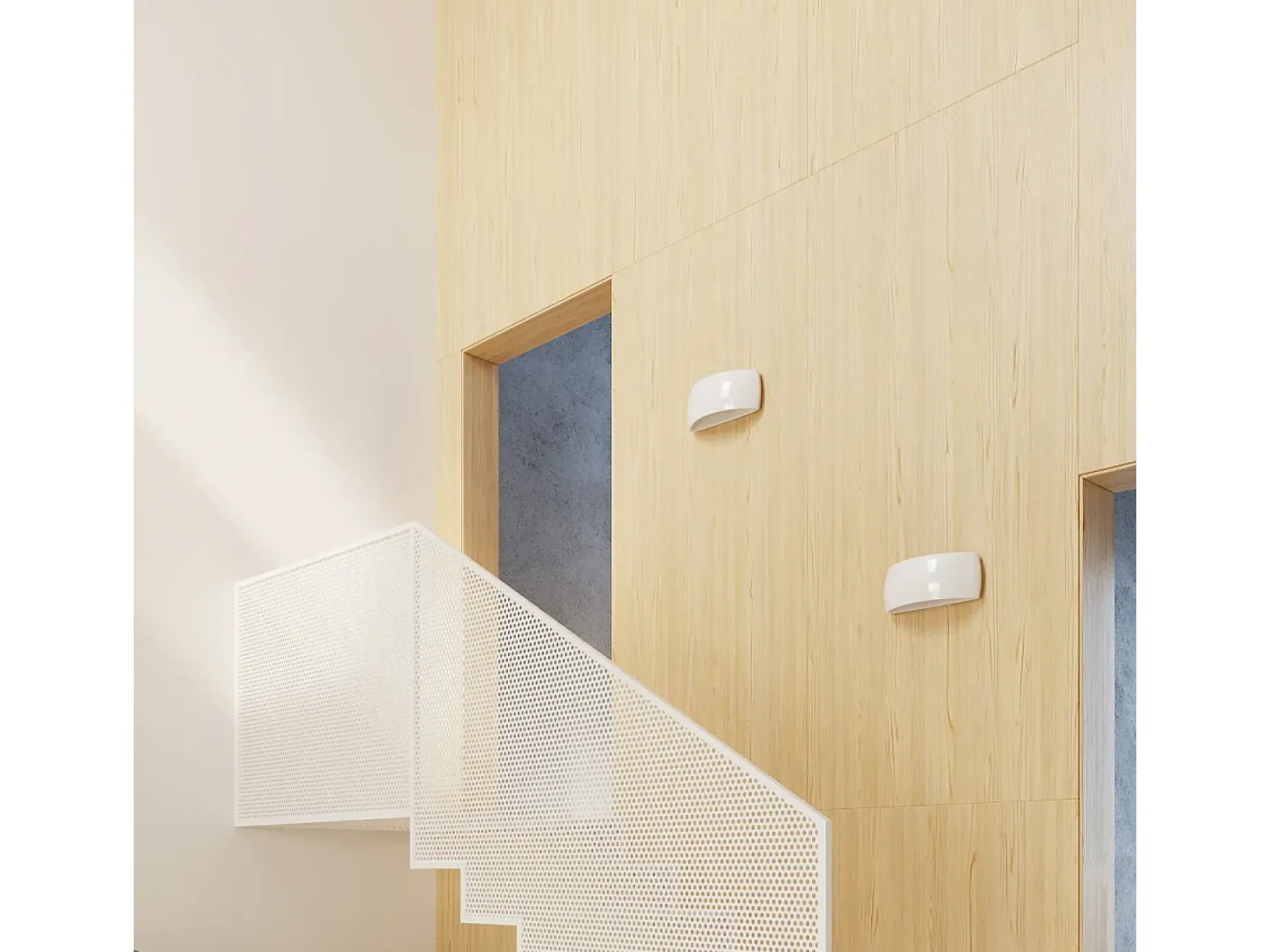Sollux Lighting Aplique Para Pared^Lámparas de pared Torow moderno de cerámica - 1 fuentes luminosas 4000K - L.32 x A.13,5 cm - Blanco