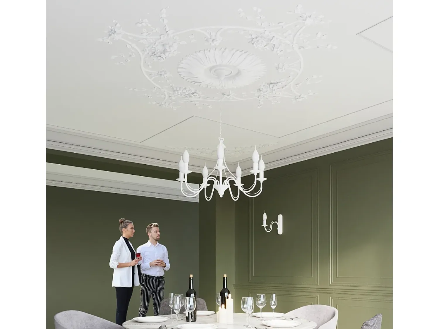 Sollux Lighting Aplique Para Pared^Lámparas de pared Vivow moderno de acero - 1 fuentes luminosas 3000K - L.6 x A.25 cm - Blanco