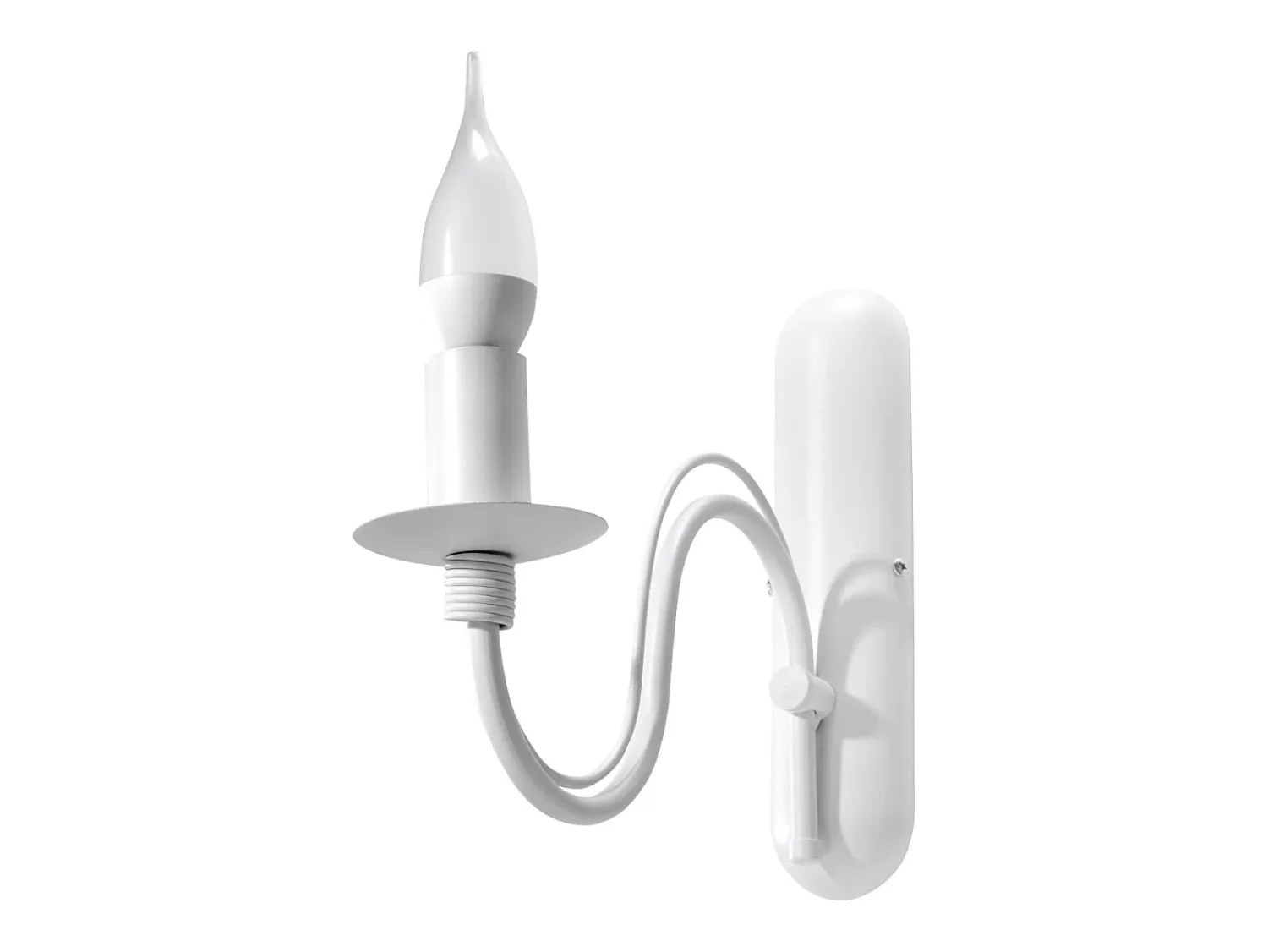 Sollux Lighting Aplique Para Pared^Lámparas de pared Vivow moderno de acero - 1 fuentes luminosas 3000K - L.6 x A.25 cm - Blanco