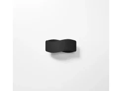 Sollux Lighting Aplique Para Pared^Lámparas de pared Zanila moderno de acero - 1 fuentes luminosas 3000K - L.30 x A.13 cm - Negro