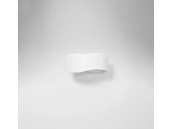 Sollux Lighting Aplique Para Pared^Lámparas de pared Zanila moderno de acero - 1 fuentes luminosas 3000K - L.30 x A.13 cm - Blanco