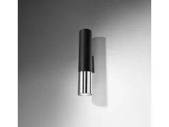 Sollux Lighting Aplique Para Pared^Lámparas de pared Zarpex moderno de acero - 2 fuentes luminosas 3000K - L.6 x A.29 cm - /cromo Negro