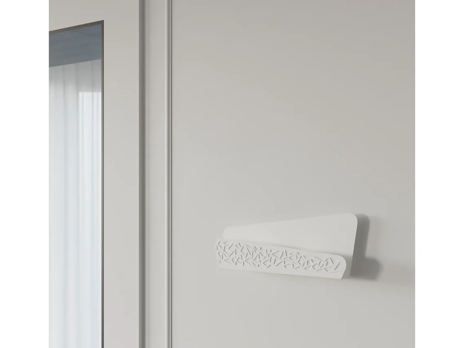 Sollux Lighting Aplique Para Pared^Lámparas de pared Zelira moderno de acero/PVC - 2 fuentes luminosas 4000K - L.40 x A.15 cm - Blanco