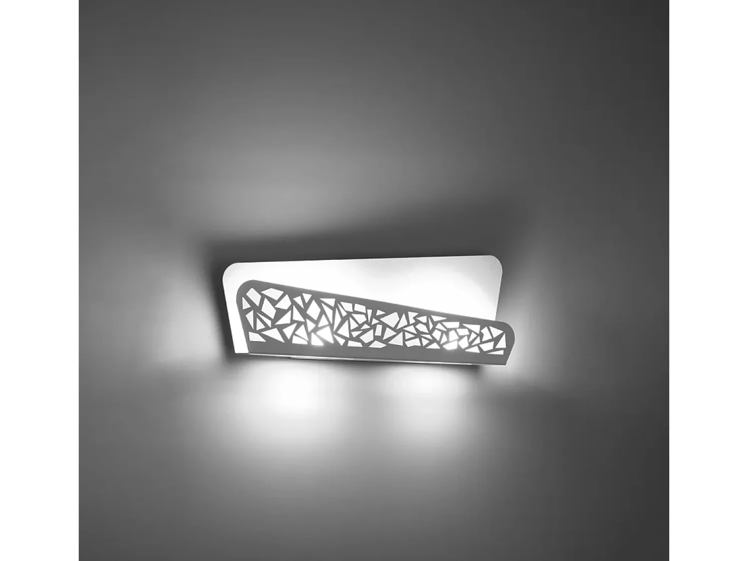 Sollux Lighting Aplique Para Pared^Lámparas de pared Zelira moderno de acero/PVC - 2 fuentes luminosas 4000K - L.40 x A.15 cm - Blanco