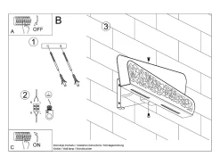Sollux Lighting Aplique Para Pared^Lámparas de pared Zelira moderno de acero/PVC - 2 fuentes luminosas 3000K - L.40 x A.15 cm - Blanco