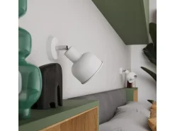 Sollux Lighting Aplique Para Pared^Lámparas de pared Zenda desván de acero - 1 fuentes luminosas 4000K - L.19 x A.17 cm - Blanco