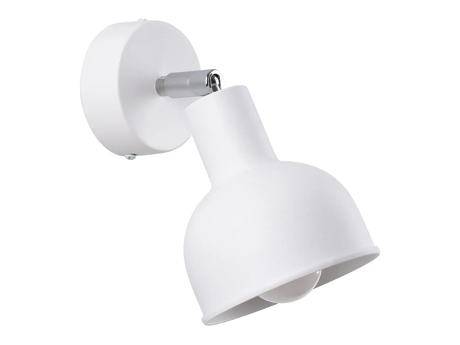 Sollux Lighting Aplique Para Pared^Lámparas de pared Zenda desván de acero - 1 fuentes luminosas 4000K - L.19 x A.17 cm - Blanco