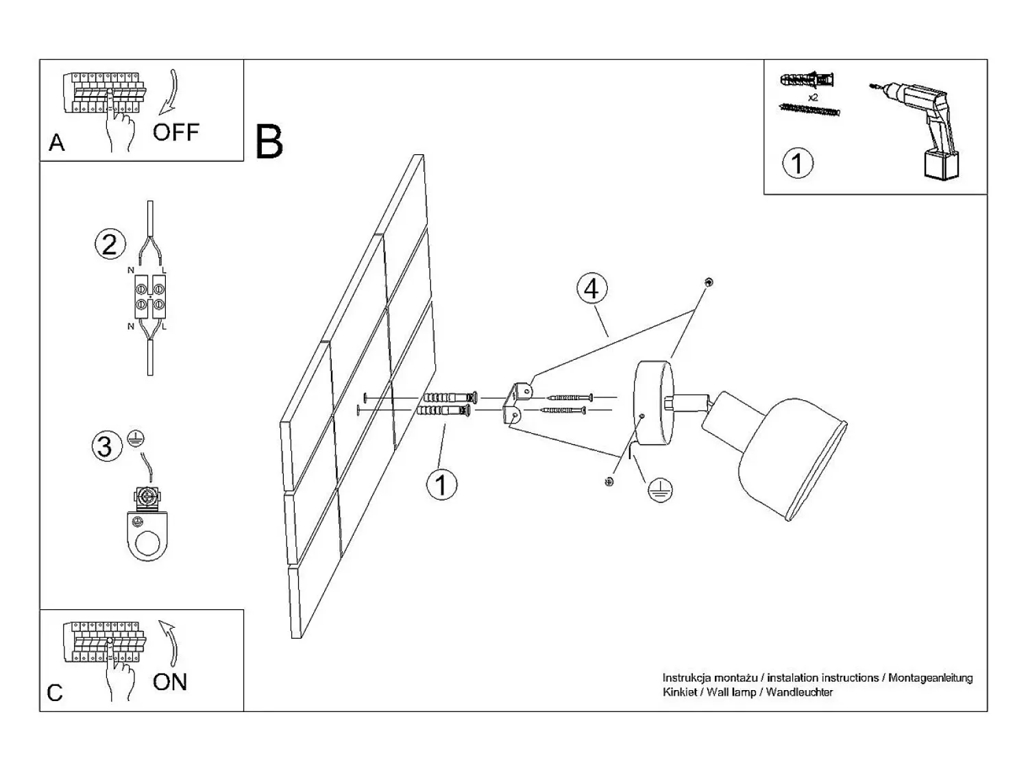 Sollux Lighting Aplique Para Pared^Lámparas de pared Zenda desván de acero - 1 fuentes luminosas 4000K - L.19 x A.17 cm - Negro