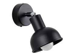 Sollux Lighting Aplique Para Pared^Lámparas de pared Zenda desván de acero - 1 fuentes luminosas 3000K - L.19 x A.17 cm - Negro