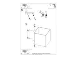 Sollux Lighting Aplique Para Pared^Lámparas de pared Zinalo moderno de vaso - 1 fuentes luminosas 4000K - L.10 x A.10 cm - Blanco