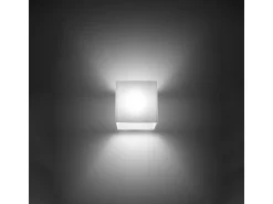 Sollux Lighting Aplique Para Pared^Lámparas de pared Zinalo moderno de vaso - 1 fuentes luminosas 4000K - L.10 x A.10 cm - Blanco