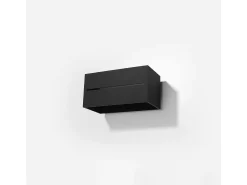 Sollux Lighting Aplique Para Pared^Lámparas de pared Zorbo maxi moderno de aluminio - 2 fuentes luminosas 3000K - L.20 x A.10 cm - Negro
