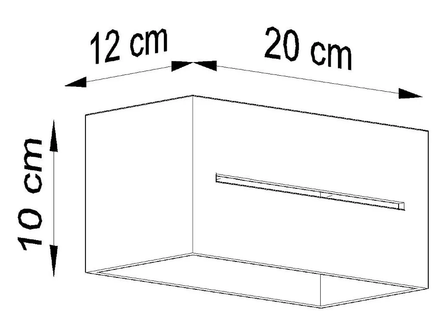 Sollux Lighting Aplique Para Pared^Lámparas de pared Zorbo maxi moderno de aluminio - 2 fuentes luminosas 4000K - L.20 x A.10 cm - Blanco