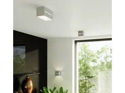 Sollux Lighting Aplique Para Pared^Lámparas de pared Zorbo moderno de aluminio - 1 fuentes luminosas 3000K - L.10 x A.10 cm - Gris
