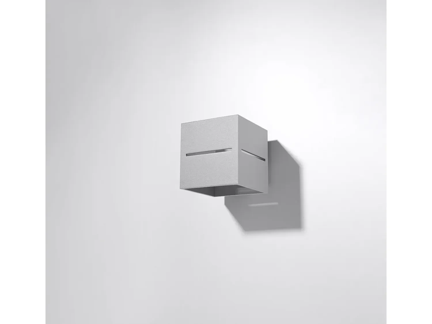 Sollux Lighting Aplique Para Pared^Lámparas de pared Zorbo moderno de aluminio - 1 fuentes luminosas 3000K - L.10 x A.10 cm - Gris