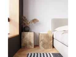 Sollux Lighting Aplique Para Pared^Lámparas de pared Zxina escandinavo de madera - 1 fuentes luminosas 4000K - L.10 x A.10 cm - madera natural Color natural claro