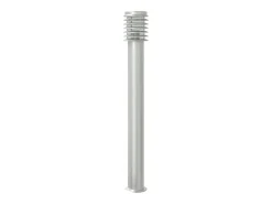Lámparas de pie de exterior plateadas de 3 piezas 110 cm acero inoxidable Plata 02_0042556