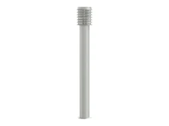 Lámparas de pie de exterior plateadas de 3 piezas 110 cm acero inoxidable Plata 02_0042556