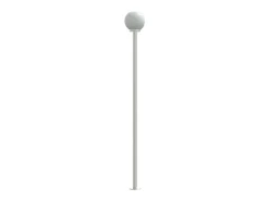 Lámparas de pie para exterior de 3 piezas color plata 215 cm acero inoxidable Plata 02_0042558
