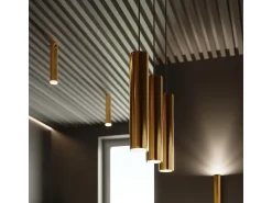Sollux Lighting Plafón^Lámparas De Techo Lagos Moderno De Acero - 1 Fuentes Luminosas - L.6 X A.30 Cm - Brillo Dorado