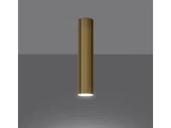 Sollux Lighting Plafón^Lámparas De Techo Lagos Moderno De Acero - 1 Fuentes Luminosas - L.6 X A.30 Cm - Brillo Dorado
