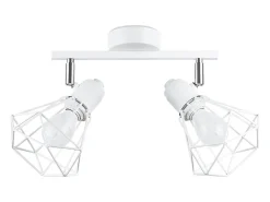Best Sollux Lighting Lámparas de techo Lunova moderno de acero - 2 fuentes luminosas 4000K - L.31 x A.19 cm - Blanco