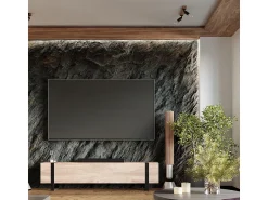 Sollux Lighting Plafón^Lámparas de techo Shad moderno de acero/madera - 3 fuentes luminosas 3000K - L.53 x A.14 cm - madera negra Negro