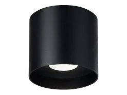 Sollux Lighting Plafón^Lámparas de techo Shiis minimalista de aluminio - 1 fuentes luminosas 3000K - L.12 x A.11 cm - Negro