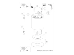 Sollux Lighting Plafón^Lámparas de techo Shiis minimalista de aluminio - 1 fuentes luminosas 3000K - L.12 x A.11 cm - Negro