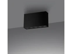 Sollux Lighting Plafón^Lámparas De Techo Sole Minimalista De Aluminio - 5 Fuentes Luminosas - L.13,7 X A.8,3 Cm - Negro