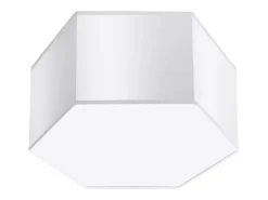 Best Sollux Lighting Lámparas de techo Solinia moderno de CLORURO DE POLIVINILO - 2 fuentes luminosas 3000K - L.30,5 x A.15,5 cm - Blanco