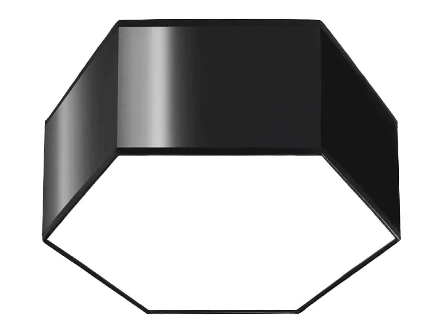 Sollux Lighting Plafón^Lámparas de techo Solinia moderno de CLORURO DE POLIVINILO - 2 fuentes luminosas 4000K - L.30,5 x A.13,5 cm - Negro
