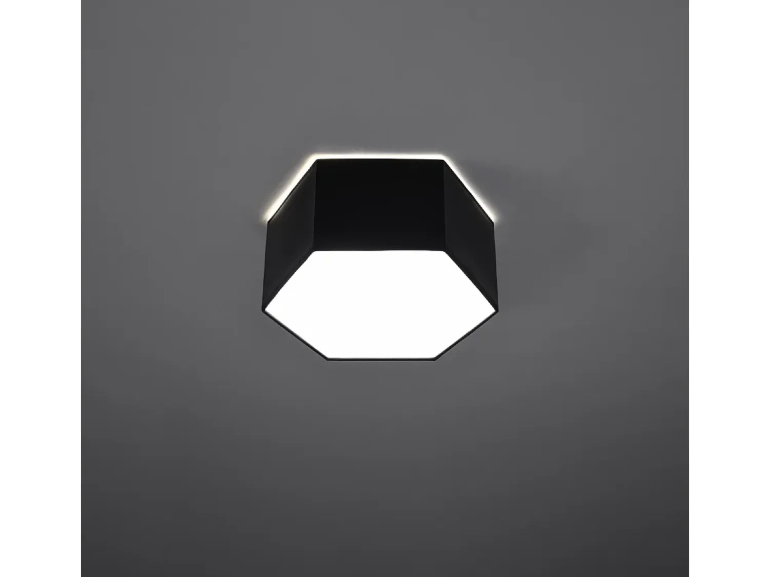 Sollux Lighting Plafón^Lámparas de techo Solinia moderno de CLORURO DE POLIVINILO - 2 fuentes luminosas 4000K - L.30,5 x A.13,5 cm - Negro