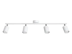Sollux Lighting Plafón^Lámparas de techo Torim moderno de acero - 4 fuentes luminosas 3000K - L.100 x A.20 cm - Blanco