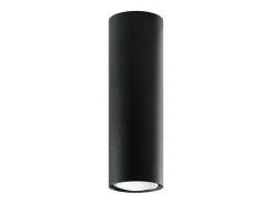 Sollux Lighting Plafón^Lámparas de techo Toris moderno de acero - 1 fuentes luminosas 4000K - L.6 x A.20 cm - Negro