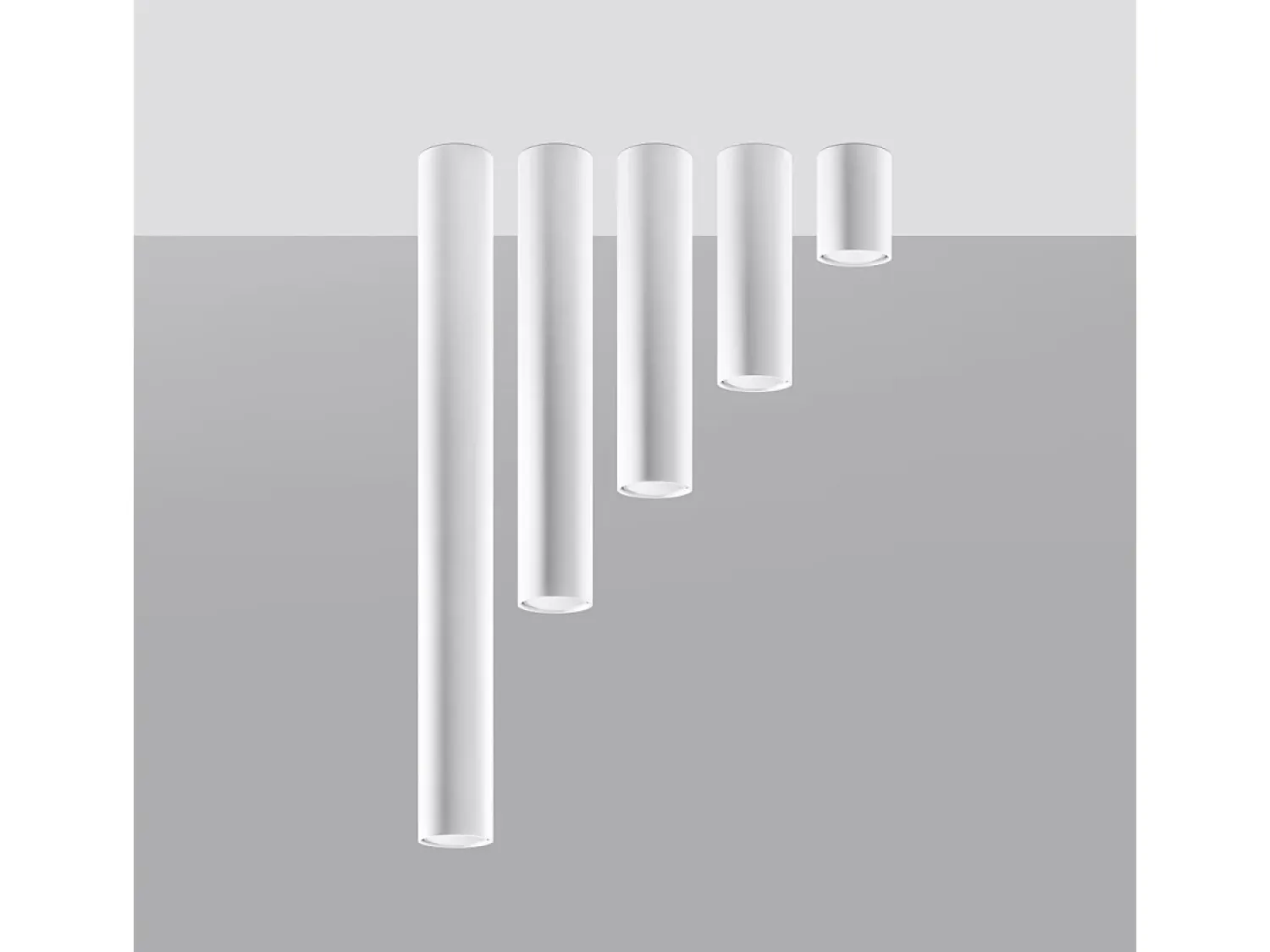 Sollux Lighting Plafón^Lámparas de techo Toris moderno de acero - 1 fuentes luminosas 4000K - L.6 x A.10 cm - Blanco