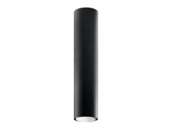 Sollux Lighting Plafón^Lámparas de techo Toris moderno de acero - 1 fuentes luminosas 4000K - L.6 x A.40 cm - Negro