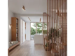 Sollux Lighting Plafón^Lámparas de techo Xenor escandinavo de madera - 1 fuentes luminosas 4000K - L.6 x A.10 cm - roble Marru00f3n