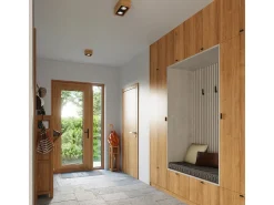 Sollux Lighting Plafón^Lámparas de techo Zentra escandinavo de madera - 1 fuentes luminosas 3000K - L.14 x A.10 cm - madera natural Color natural claro