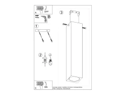 Sollux Lighting Plafón^Lámparas de techo Zezu escandinavo de madera - 1 fuentes luminosas 4000K - L.6 x A.30 cm - roble Marru00f3n